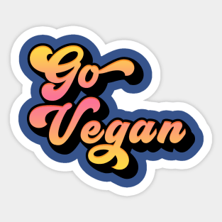 Go Vegan Sticker